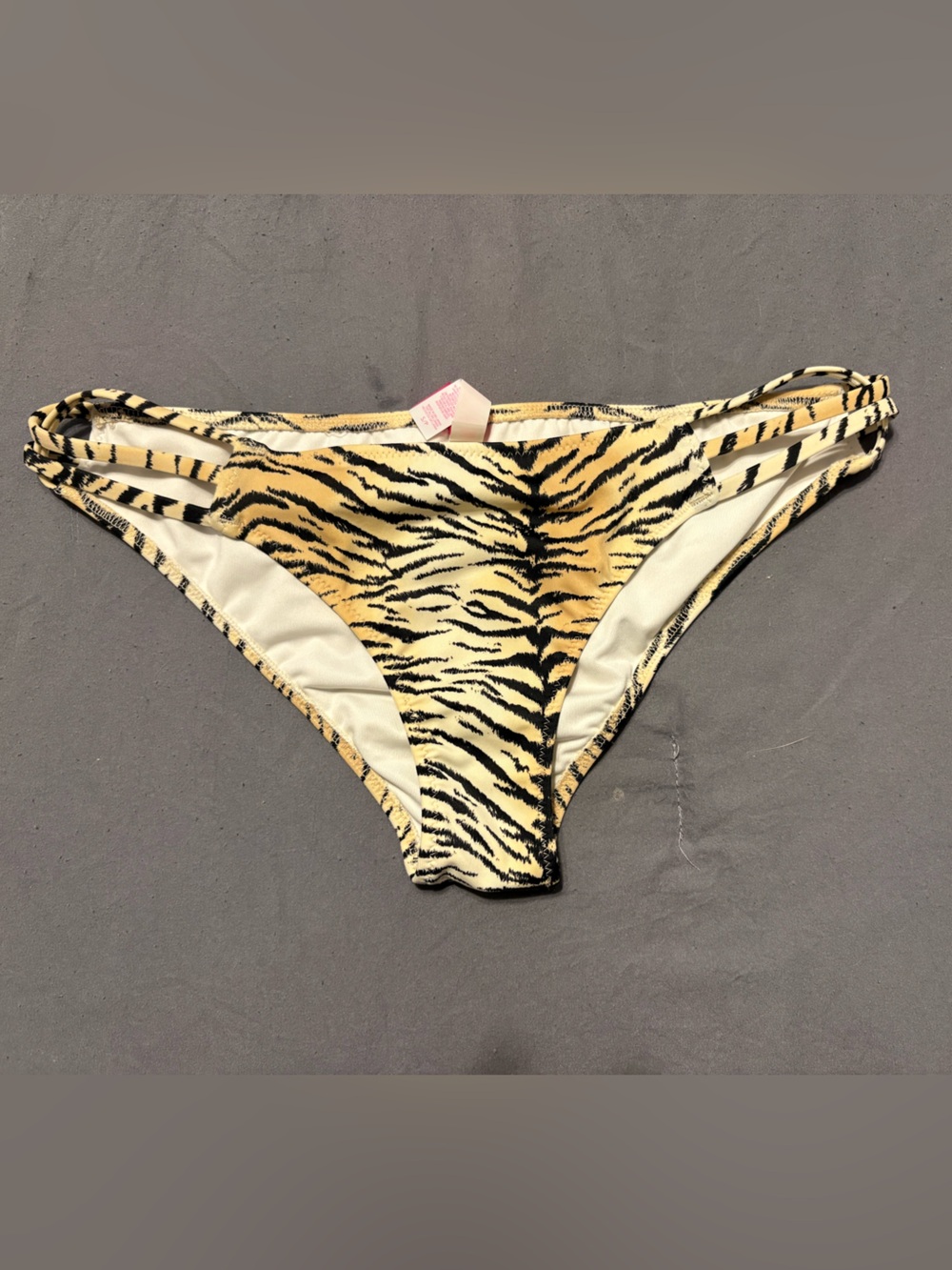 Victoria's Secret Tiger-Print Cheeky Bikini Bottoms - Yellow/Black